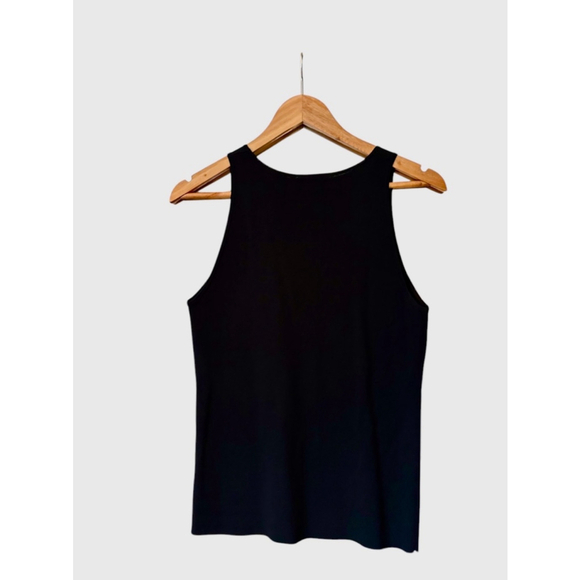 Loft Black Rhinestone Tank Top Medium - Picture 2 of 4